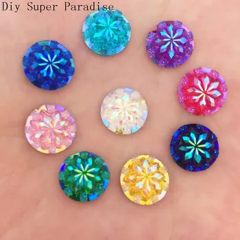 Hot 40pcs 12mm AB Resin 3D Round Rhinestone Flower Flatback Child Work Scrapbooks K82
Hot 40pcs 12mm AB Resin 3D Round Rhinestone Flower Flatback Child Work Scrapbooks K82