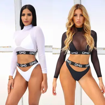 2019 Newest Hot OMG Sexy 3PCS Mesh Vest Women Bikini Set Swimwear Bathing Beachwear Swimming Costumes
2019 Newest Hot OMG Sexy 3PCS Mesh Vest Women Bikini Set Swimwear Bathing Beachwear Swimming Costumes