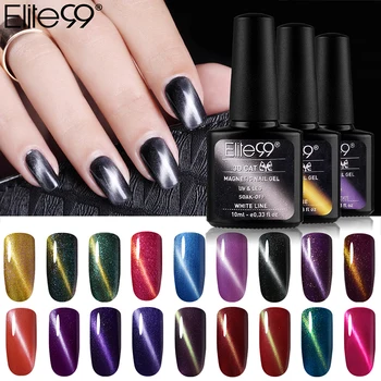 

Elite99 Not Moving Cat Eye Gel Polish 10ml Long Stay 3d Cat Eye Effect Soak off UV Gel Varnish 58 Colors For Chosen Need Magnet