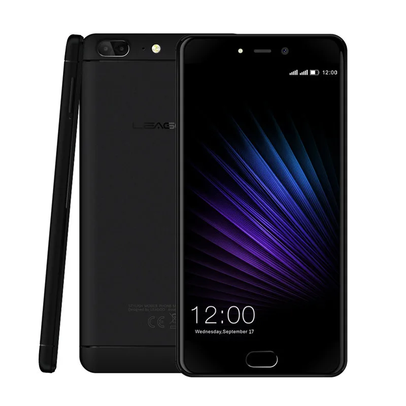 

LEAGOO T5 Smartphone 5.5" MTK6750T Octa Core 4GB RAM 64GB ROM Android 7.0 13MP Dual Rear Cams Fingerprint 4G Mobile Phone