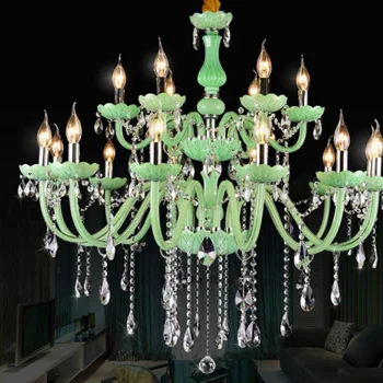 Green glass tube crystal lamp crystal lustres chandelier led decorative candle chandelier living room dining decorative lights
Green glass tube crystal lamp crystal lustres chandelier led decorative candle chandelier living room dining decorative lights
