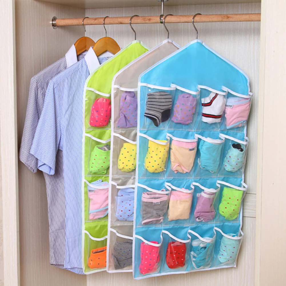1Pc 16 Pockets Foldable Wardrobe Hanging Bags Socks Briefs Organizer Clothing Hanger Closet Shoes Underpants Storage Bag
1Pc 16 Pockets Foldable Wardrobe Hanging Bags Socks Briefs Organizer Clothing Hanger Closet Shoes Underpants Storage Bag
