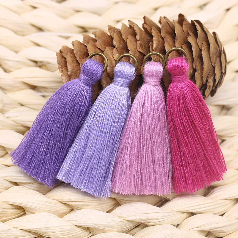 10pcs Approx 45mm Cotton Tassels Earrings Silk Charm Pendant Satin Tassels for Handmade Ribbon Lace Sewing Accessories Material
10pcs Approx 45mm Cotton Tassels Earrings Silk Charm Pendant Satin Tassels for Handmade Ribbon Lace Sewing Accessories Material