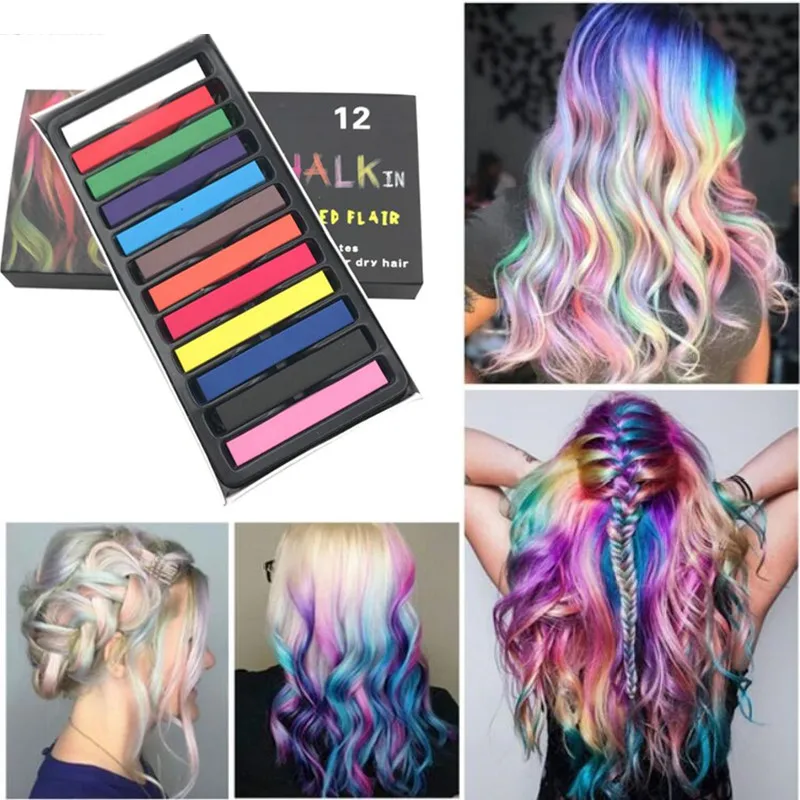 Fashion Hair Chalks Temporary Colors Hair Dye Easy Soft Hair Pastels Kit Beauty Care Hair Styling Tools
Fashion Hair Chalks Temporary Colors Hair Dye Easy Soft Hair Pastels Kit Beauty Care Hair Styling Tools
