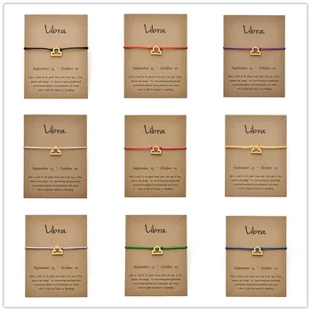12pcs Fashion Jewelry 12 Constellation Zodiac Libra Lucky Rope Bracelet Bangles For Women Men Birthday Gift
12pcs Fashion Jewelry 12 Constellation Zodiac Libra Lucky Rope Bracelet Bangles For Women Men Birthday Gift