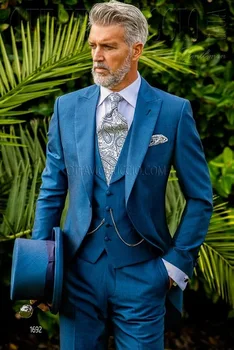 Blue Italian Suit Men Blazer Wedding Groom Men Suit Slim Fit Prom Formal Jacket Tuxedo Costume Homme Terno Vest Tailored 3PCS
Blue Italian Suit Men Blazer Wedding Groom Men Suit Slim Fit Prom Formal Jacket Tuxedo Costume Homme Terno Vest Tailored 3PCS