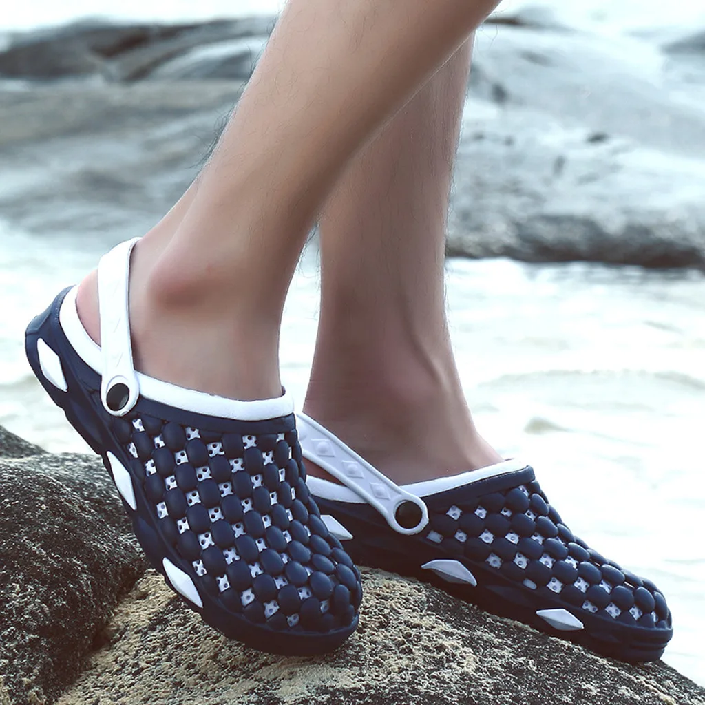 Breathable Summer Men Flip Flops Waterproof Beach Sandals Beach Zapatos Hombre Hole Shoes Wholesale
Breathable Summer Men Flip Flops Waterproof Beach Sandals Beach Zapatos Hombre Hole Shoes Wholesale