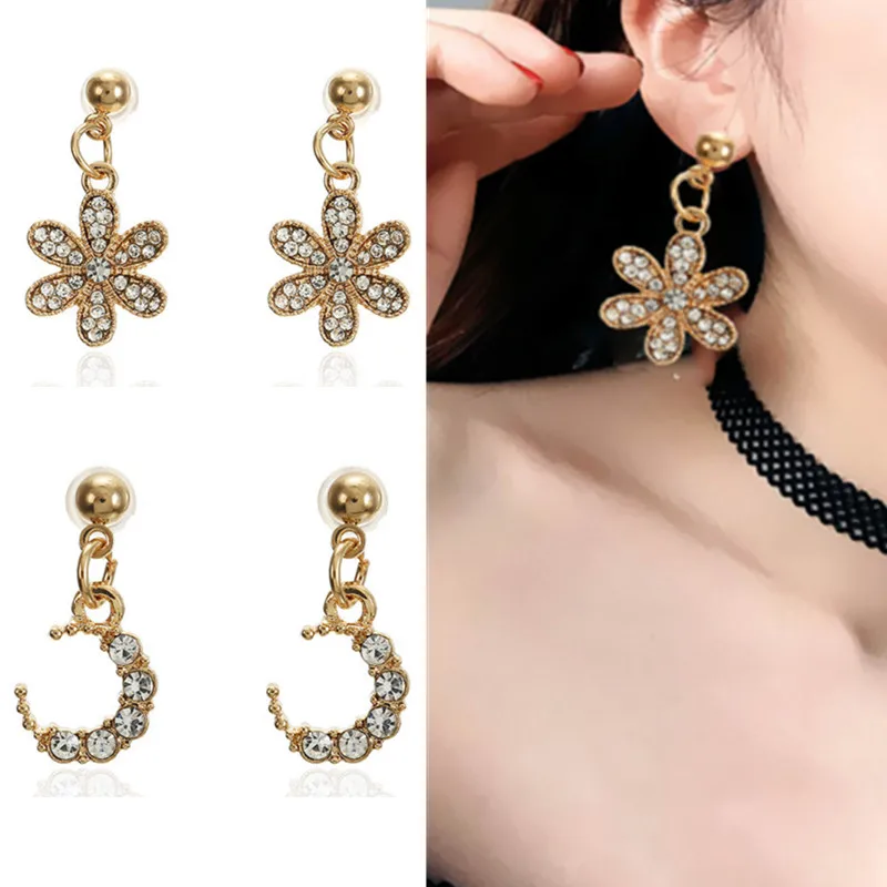 Women Beautiful Cute Crystal flower Pendant Dangle Earrings Charm Rhinestone Flower earrings for Party wedding Jewelry Accessory
Women Beautiful Cute Crystal flower Pendant Dangle Earrings Charm Rhinestone Flower earrings for Party wedding Jewelry Accessory