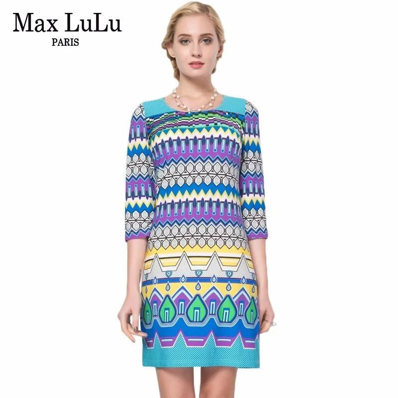 Max LuLu Summer New 2017 Luxury Designer 3D Striped Womens Bohemian Dresses Pencil O-Neck Ladies Bodycon Dress Vestidos Largos
Max LuLu Summer New 2017 Luxury Designer 3D Striped Womens Bohemian Dresses Pencil O-Neck Ladies Bodycon Dress Vestidos Largos