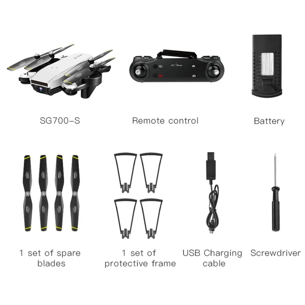 

SG700-S long time Folding 4CH Aircraft RC Drone With 1080P Drones Camera Optical Flow WiFi Quadcopter Helicopter One key return