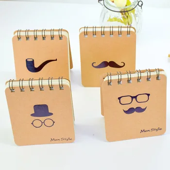 1pcs Korea Stationery Stamped Beard Coil Portable Wholesale Coil Notepad Black Coil 
1pcs Korea Stationery Stamped Beard Coil Portable Wholesale Coil Notepad Black Coil