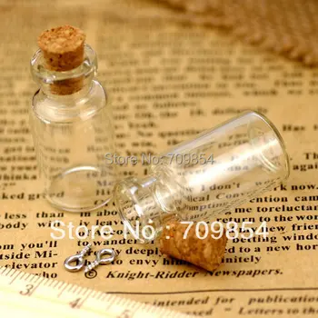 freee shipping!!! 150pcs/lot small clear glass bottle vials charms pendants 16*35*7mm-Glass bottle with cork and silver eyehook
freee shipping!!! 150pcs/lot small clear glass bottle vials charms pendants 16*35*7mm-Glass bottle with cork and silver eyehook