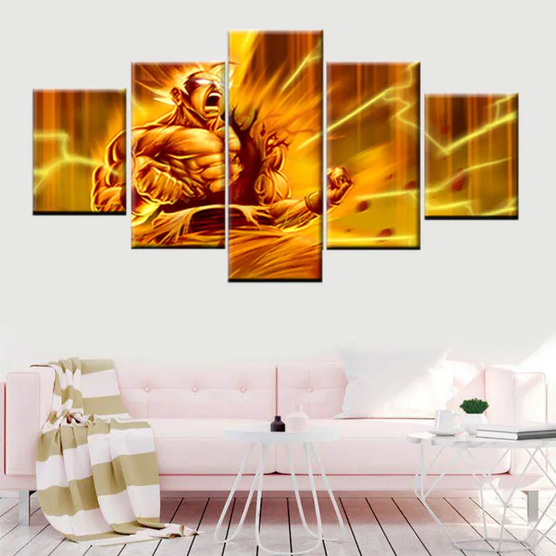 Nordic poster HD printing 5 pieces canvas art Vegeta anime Dragon Ball Z Super Saiyan painting children's room murals
Nordic poster HD printing 5 pieces canvas art Vegeta anime Dragon Ball Z Super Saiyan painting children's room murals