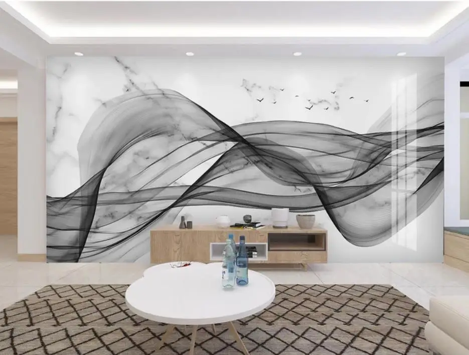Modern minimalistic abstract ink lines marbled landscape TV background wall modern living room wallpapers
Modern minimalistic abstract ink lines marbled landscape TV background wall modern living room wallpapers