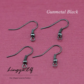 Wholesale Jewelry Findings Surgical Stainless steel Gunmetal Black Plated Earring Hooks Nickel Free 20mm
Wholesale Jewelry Findings Surgical Stainless steel Gunmetal Black Plated Earring Hooks Nickel Free 20mm