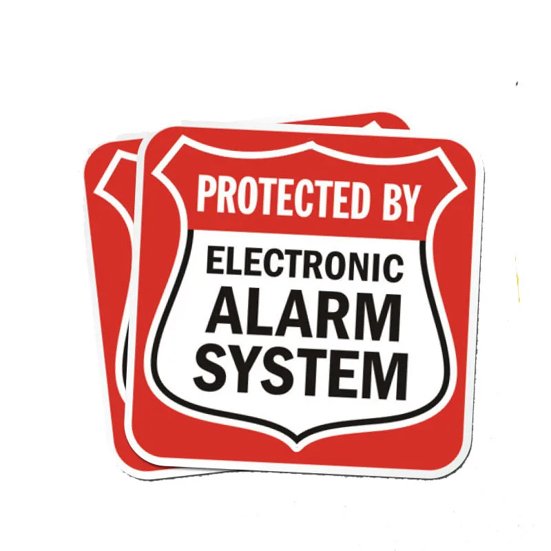 5 seguimiento de sistemas de alarma instalado y cámaras de CCTV seguridad ventana de aviso Etiqueta Engomada