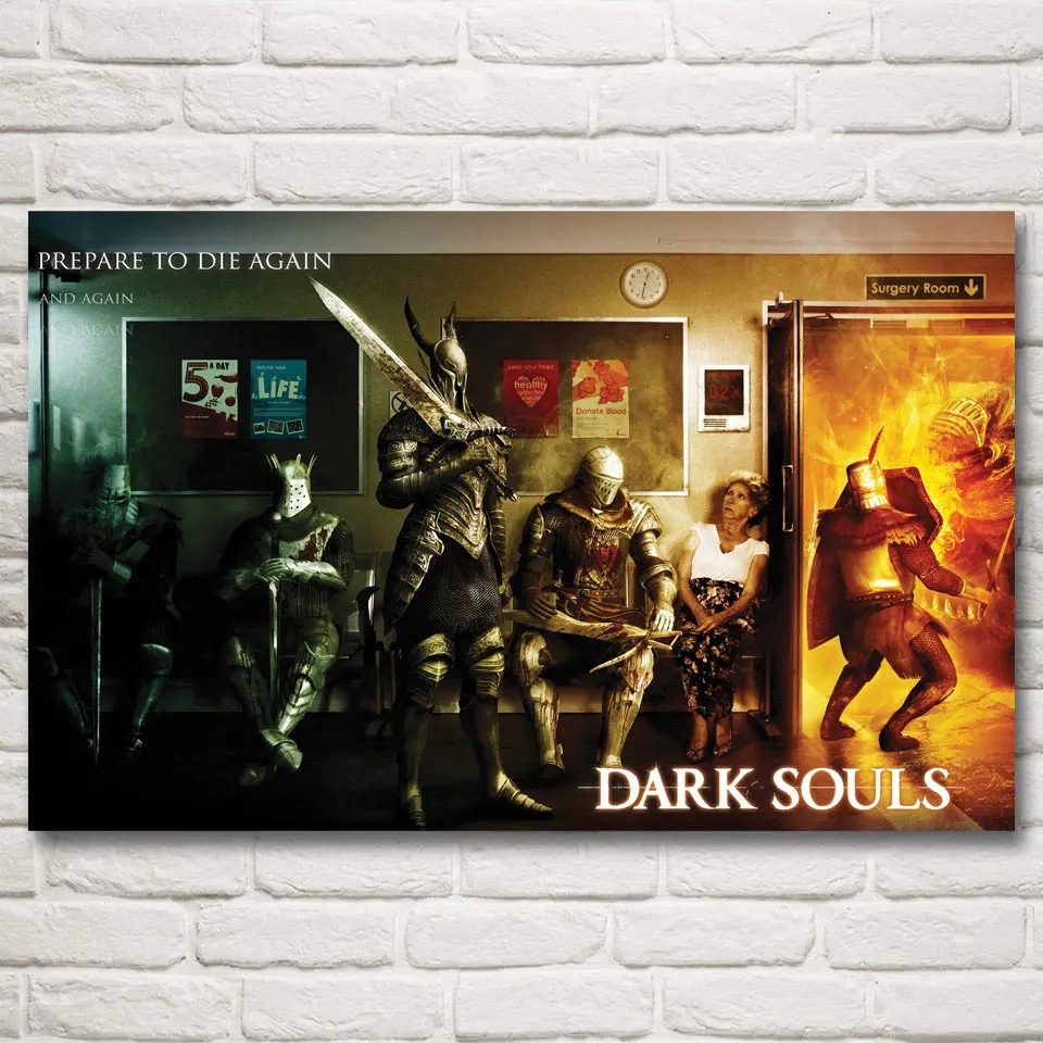 FOOCAME Dark Souls Video Games Art Silk Fabric Poster Prints Pictures Home Wall Decor Painting 12x19 15x24 19x30 22x35 Inches
FOOCAME Dark Souls Video Games Art Silk Fabric Poster Prints Pictures Home Wall Decor Painting 12x19 15x24 19x30 22x35 Inches