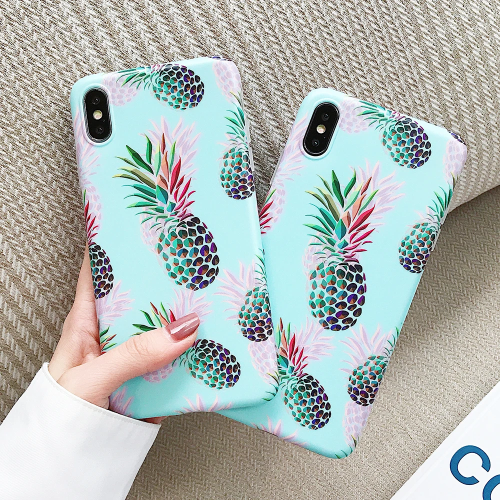 SUYACS Laser Pineapple Phone Case For iPhone XS Max XR 6 6s 7 8 Plus X Cartoon Matte Soft IMD Phone Back Cover Cases
SUYACS Laser Pineapple Phone Case For iPhone XS Max XR 6 6s 7 8 Plus X Cartoon Matte Soft IMD Phone Back Cover Cases