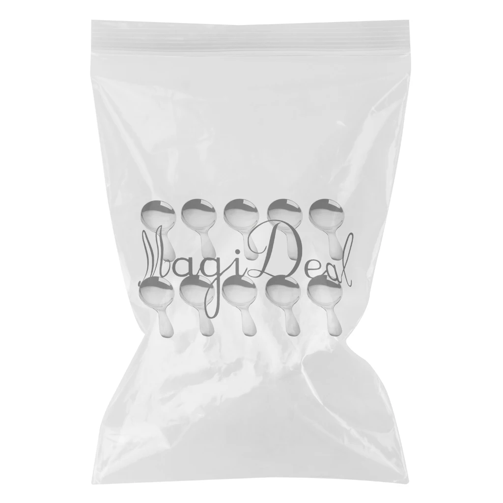 10 pieces Short Metal Spoons Tea Dessert Sundae Ice Cream Spoon Kids Spoon