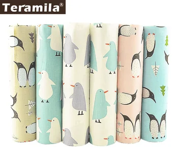 Teramila Fat Quarter Bundle Meter Cotton Fabric Twill Penguin 6 Piece/lot 40x50cm DIY Material Patchwork Telas Textile Sewing
Teramila Fat Quarter Bundle Meter Cotton Fabric Twill Penguin 6 Piece/lot 40x50cm DIY Material Patchwork Telas Textile Sewing