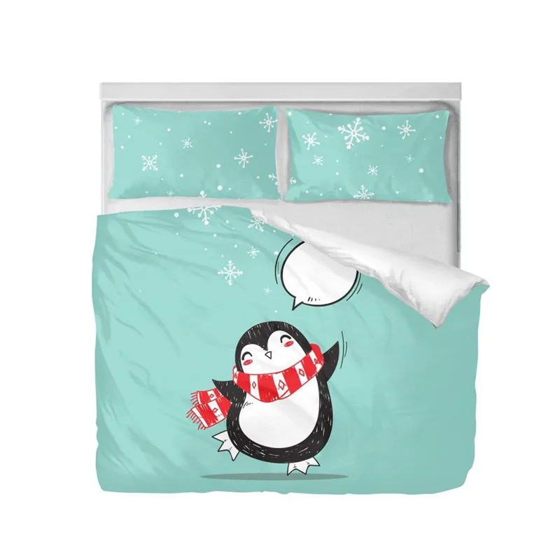 Bedding Set Fashion Cute Animal Penguin 3D Printing Duvet Covers King Double Size Bedroom Decoration Comfortable Bed Set 3 Pcs
Bedding Set Fashion Cute Animal Penguin 3D Printing Duvet Covers King Double Size Bedroom Decoration Comfortable Bed Set 3 Pcs