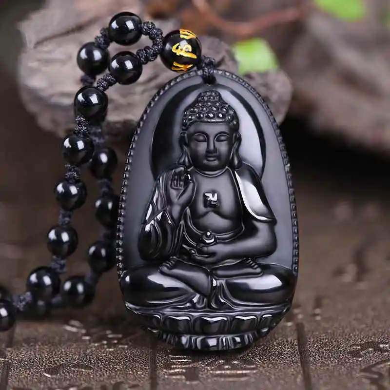Popular obsidian pendant patron Buddha Buddha great day Chinese zodiac necklace pendant sent men and women lovers
Popular obsidian pendant patron Buddha Buddha great day Chinese zodiac necklace pendant sent men and women lovers