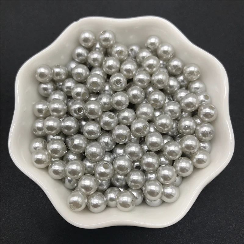 4mm 6mm 8mm 10mm Silver Gray Imitation Pearls Acrylic Beads Round Pearl Spacer Loose Beads For Jewelry Making
4mm 6mm 8mm 10mm Silver Gray Imitation Pearls Acrylic Beads Round Pearl Spacer Loose Beads For Jewelry Making