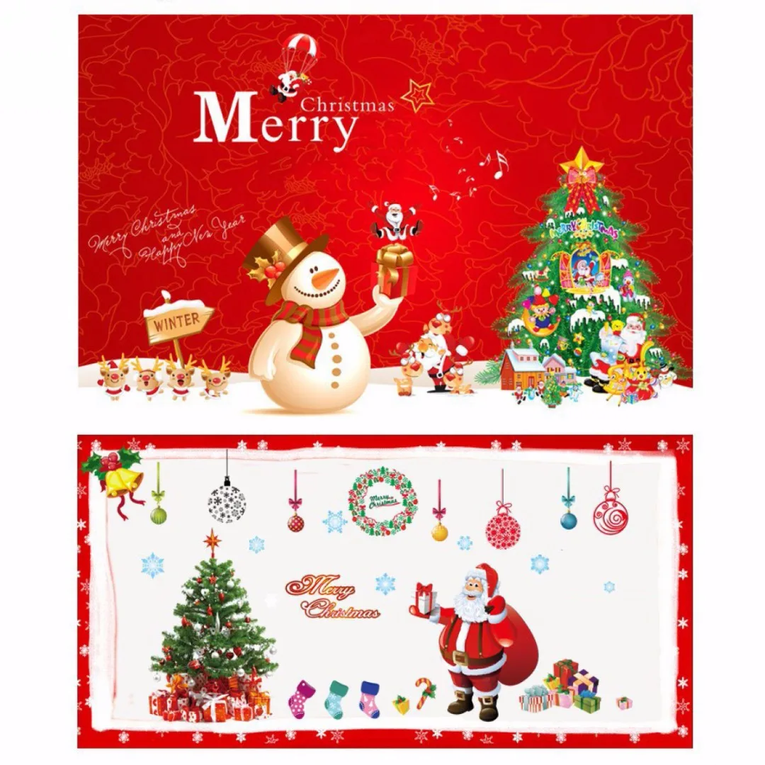 1 x Large Removable Christmas Wall stickers Window Decal Mural Vinyl Home Decor New
