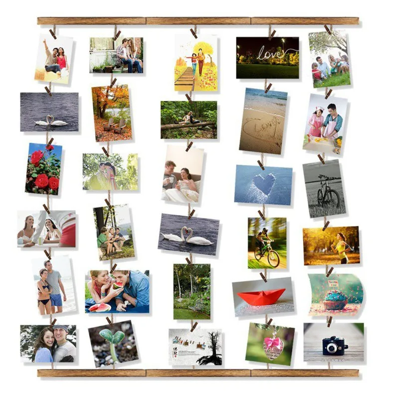 DIY Hanging Wall Photos Frame 30 clips Picture Frame Photo Background Frame Background Wall Photo Folder For Family Memo
DIY Hanging Wall Photos Frame 30 clips Picture Frame Photo Background Frame Background Wall Photo Folder For Family Memo