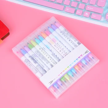 12 Pcs/set Cute Art Highlighter Drawing Mark Pen Stationery Japanese Mildliner Pens Mild liner Double Headed Fluorescent Pen
12 Pcs/set Cute Art Highlighter Drawing Mark Pen Stationery Japanese Mildliner Pens Mild liner Double Headed Fluorescent Pen