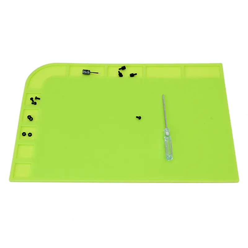 34x23cm Heat Resistant Silicone Pad Desk Mat Heat Insulation BGA Soldering Repair Durable Station Green Mat Maintenance Platform
34x23cm Heat Resistant Silicone Pad Desk Mat Heat Insulation BGA Soldering Repair Durable Station Green Mat Maintenance Platform