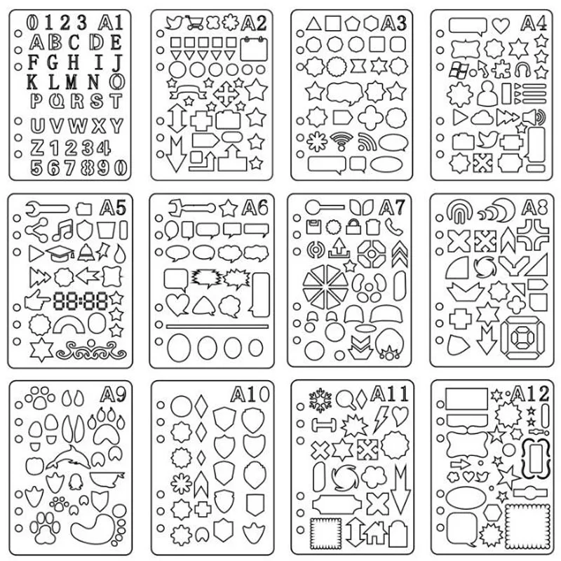 1pcs Large Size Stencils Bullet Journal Painting Ruler For Scrapbooking Stamp Album Decor Embossing Paper Card Template Ruler
1pcs Large Size Stencils Bullet Journal Painting Ruler For Scrapbooking Stamp Album Decor Embossing Paper Card Template Ruler