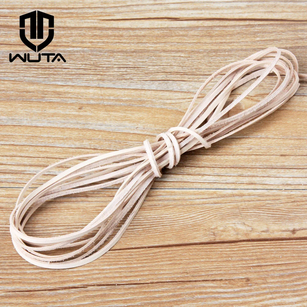 WUTA 1Metre 2/3/5mm Genuine Leather Cord String Lace Rope Flat Natural Veg-tan Cowhide Strap Strings Woven Rope Necklace 5/10pcs
WUTA 1Metre 2/3/5mm Genuine Leather Cord String Lace Rope Flat Natural Veg-tan Cowhide Strap Strings Woven Rope Necklace 5/10pcs