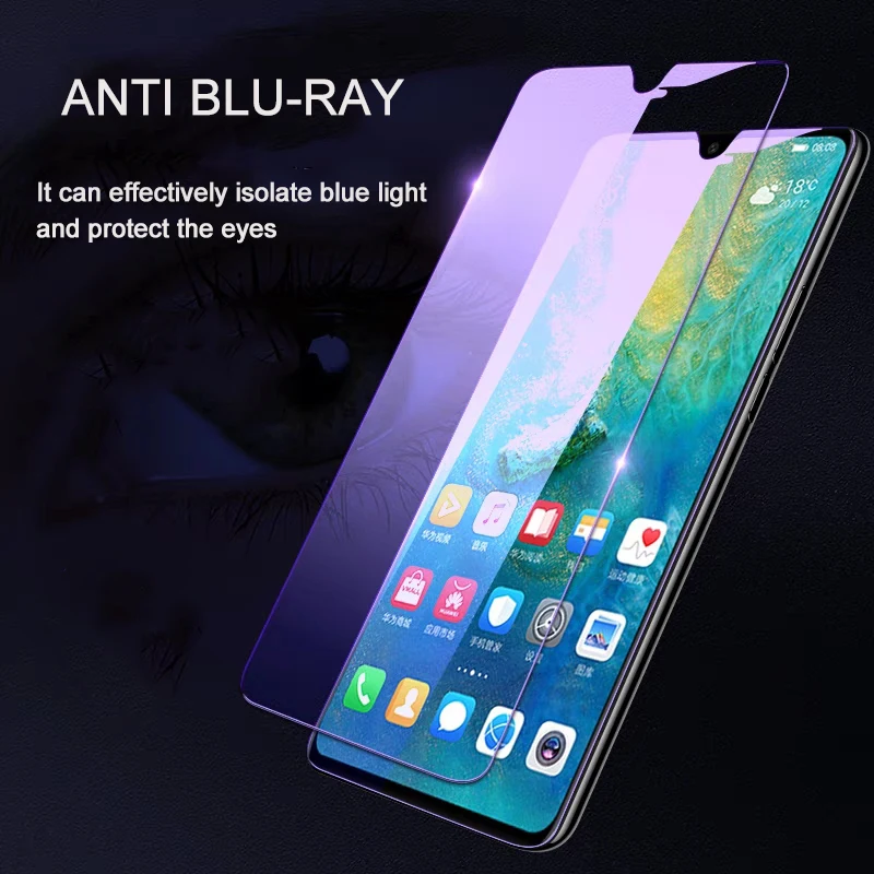 Закаленное стекло 2 шт./лот для Huawei P30 Lite защита экрана Anti Blu Ray lite защитная