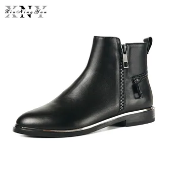 XIUNINGYAN 100% Genuine Leather Women Ankle Boots Low Heels Zipper Women's Nightclub Motorcycle Boots Autumn Winter Shoes Woman
XIUNINGYAN 100% Genuine Leather Women Ankle Boots Low Heels Zipper Women's Nightclub Motorcycle Boots Autumn Winter Shoes Woman