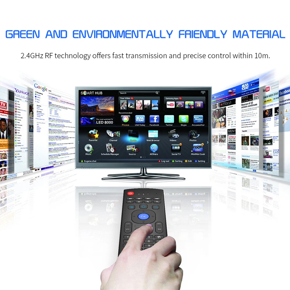 Air Mouse2.4G USB Wireless Flying Mouse Remote Control Nfrared Setting Multifunctional Mini Keyboard For Smart TV For Samsung LG
Air Mouse2.4G USB Wireless Flying Mouse Remote Control Nfrared Setting Multifunctional Mini Keyboard For Smart TV For Samsung LG