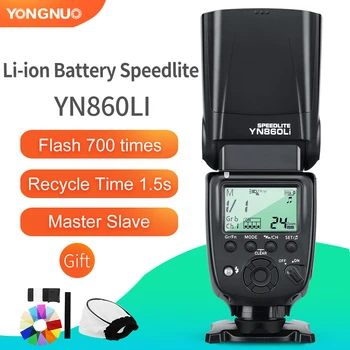 Yongnuo YN860Li Wireless Flash Speedlite Lithium Battery Flash Light for Nikon Canon Compatible YN560III/YN560IV/YN660/YN968N
Yongnuo YN860Li Wireless Flash Speedlite Lithium Battery Flash Light for Nikon Canon Compatible YN560III/YN560IV/YN660/YN968N