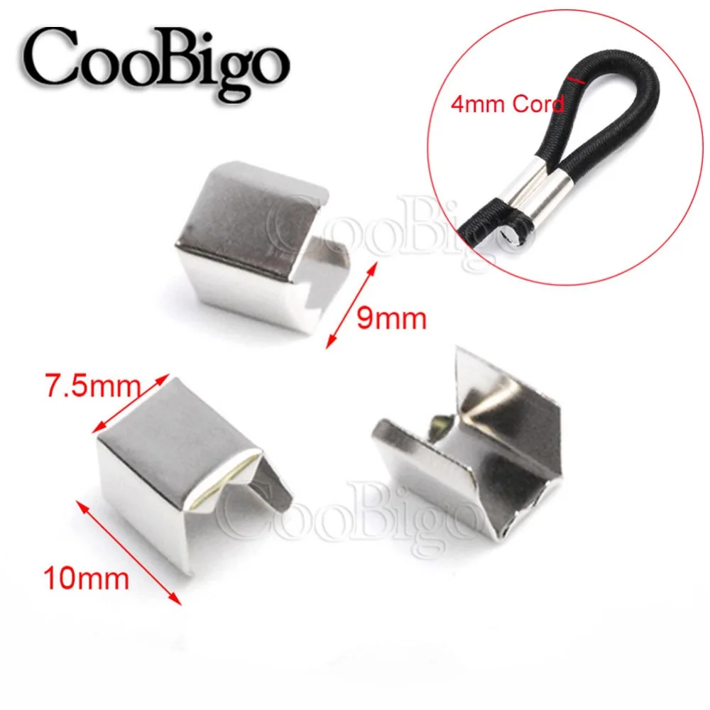 100 piezas de 2 mm cable cuerda de aluminio mangas clips engarzados bucles tono plata con doble agujeros