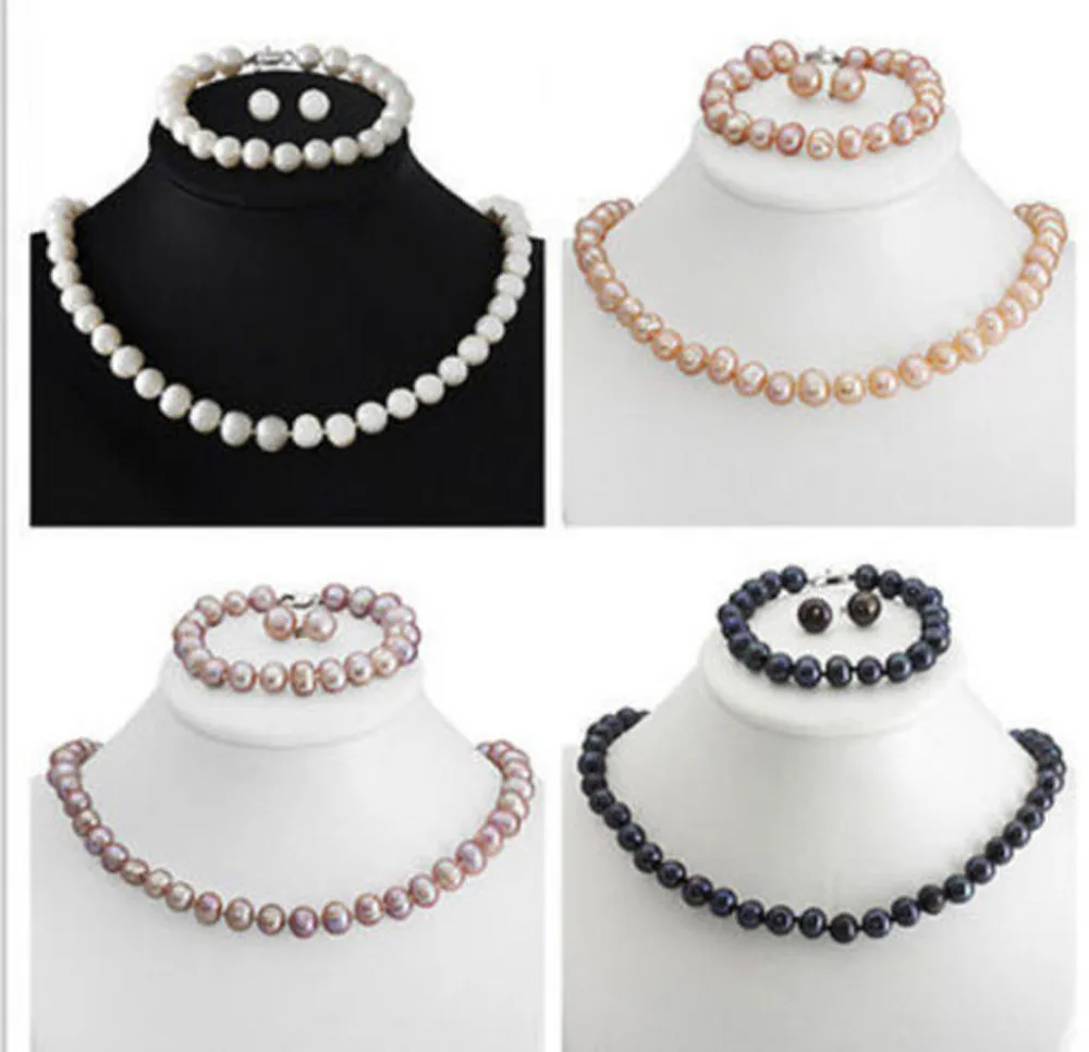 Free Shipping>>>Many color can choose 8-9mm Genuine Akoya Cultured Pearl Necklace Bracelet Earring Jewelry Set
Free Shipping>>>Many color can choose 8-9mm Genuine Akoya Cultured Pearl Necklace Bracelet Earring Jewelry Set
