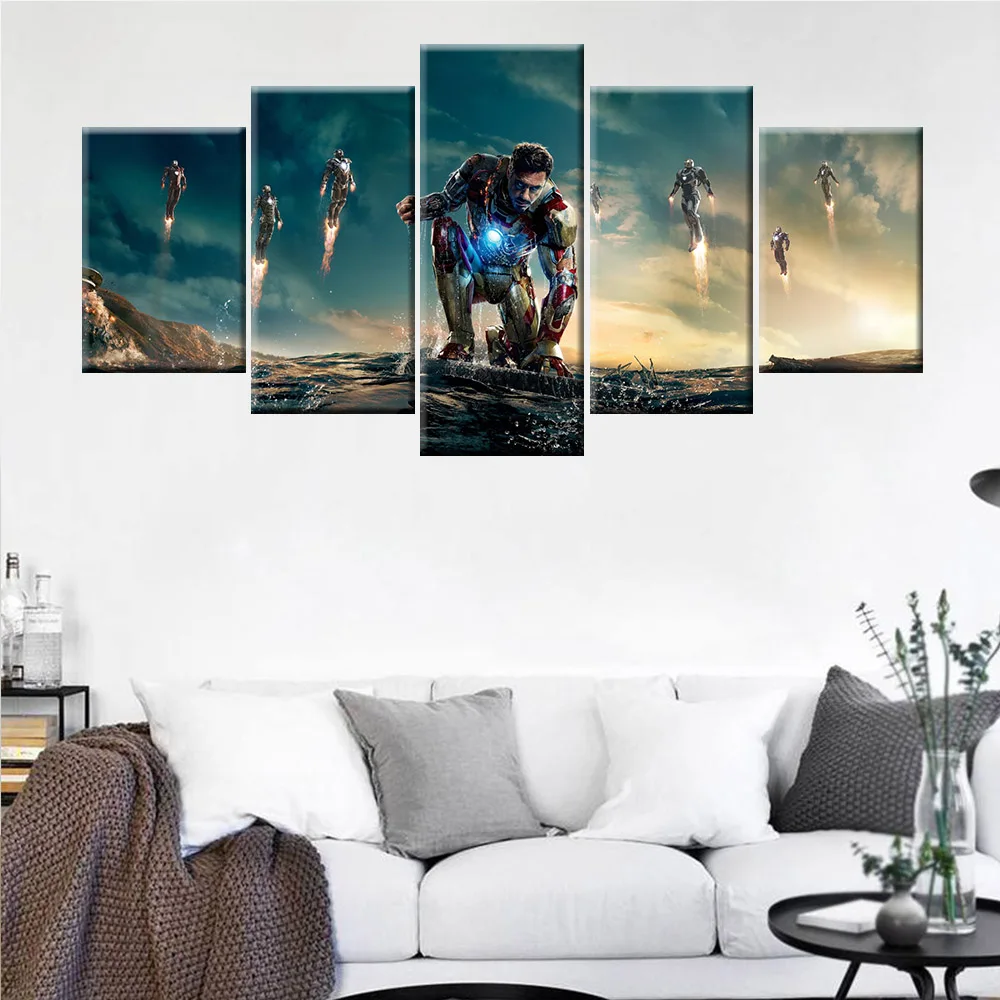 5 Pieces HD Painting Iron Man Movie Poster Canvas Prints Superhero Art Wall Decor Tony Stark Home Decor Picture
5 Pieces HD Painting Iron Man Movie Poster Canvas Prints Superhero Art Wall Decor Tony Stark Home Decor Picture
