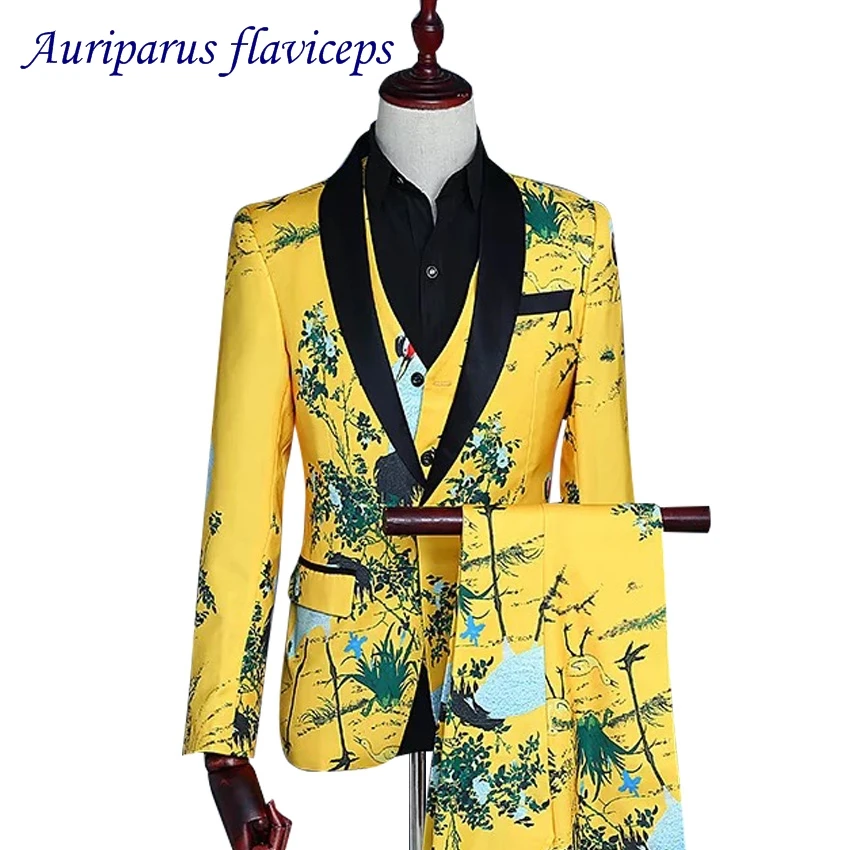 Yellow Groom Tuxedos Tailor Groomsman Animal Print Man Suit Dinner Suit Printed Suit Blazer for Wedding Suit(Jacket+pants+vest
Yellow Groom Tuxedos Tailor Groomsman Animal Print Man Suit Dinner Suit Printed Suit Blazer for Wedding Suit(Jacket+pants+vest