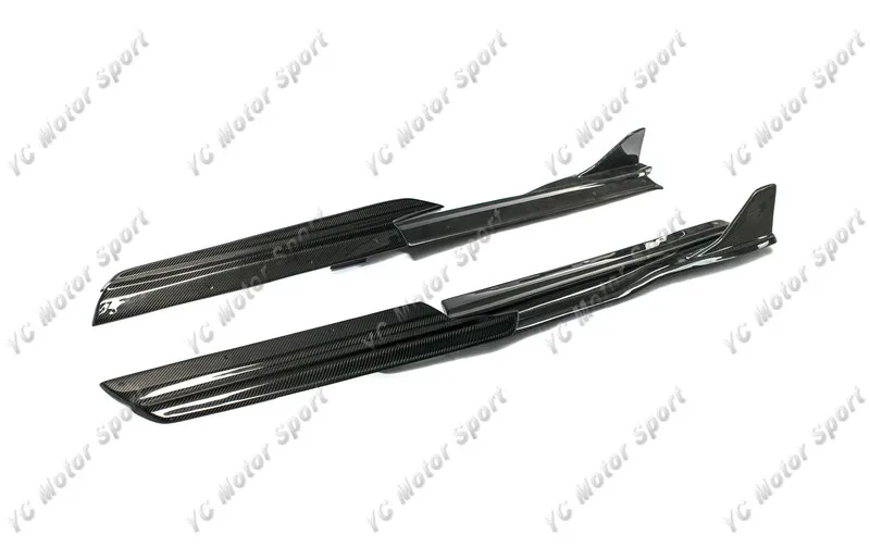 2017-2018 Porsche Cayman Boxster 718 Arma Style Side Skirt Underboard Extension CF (2)