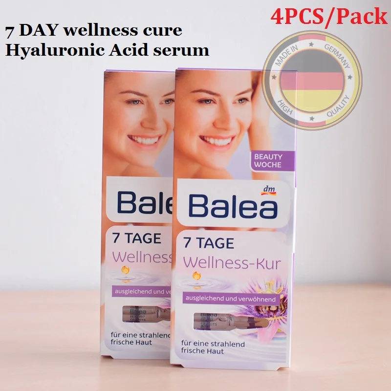 

4PCS Germany Balea 7DAY wellness cure Hyaluronic Acid serum Beauty Effect LiftingTreatment Face Essence Moisturizing injection