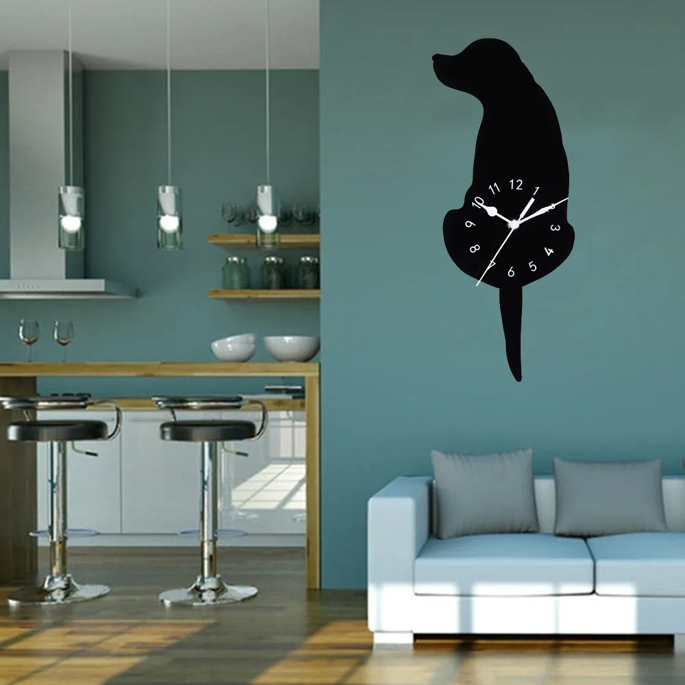 ISHOWTIENDA Creative Cartoon Cute Cat Wall Clock Home Decor Watch Way Tail Move Silence Tail Move Dog Wall Hanging Clocks 0115
ISHOWTIENDA Creative Cartoon Cute Cat Wall Clock Home Decor Watch Way Tail Move Silence Tail Move Dog Wall Hanging Clocks 0115