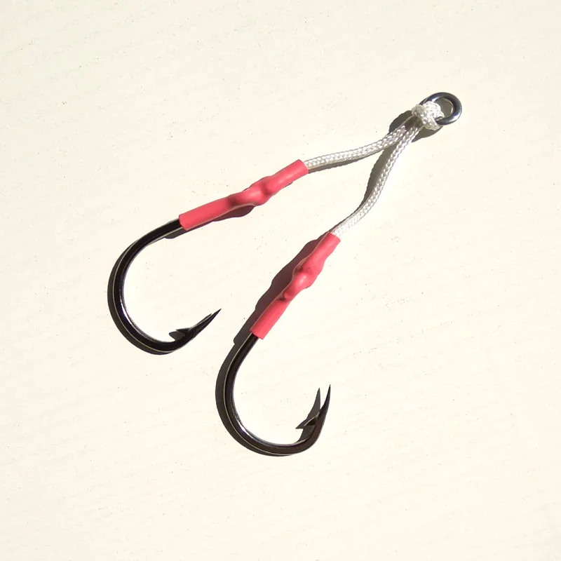 4 pairs Assist hook jig hooks sea fishing hook Jigging Hook with Line stainless steel jigging fishing lure metal jig
4 pairs Assist hook jig hooks sea fishing hook Jigging Hook with Line stainless steel jigging fishing lure metal jig
