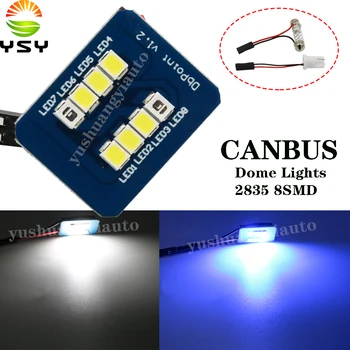 YSY 100pcs Promotion Blue White T10 2835 8Smd Led Panel Car Auto Interior Reading Map Lamp Bulb Light Dome Festoon Adapter DC12v
YSY 100pcs Promotion Blue White T10 2835 8Smd Led Panel Car Auto Interior Reading Map Lamp Bulb Light Dome Festoon Adapter DC12v