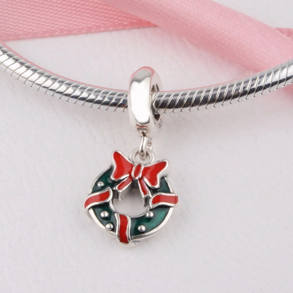 Authentic 925 Sterling Silver Charm DIY Christmas Holiday Wreath Dangle Charm Charm beads fit original Pandora Bracelet
Authentic 925 Sterling Silver Charm DIY Christmas Holiday Wreath Dangle Charm Charm beads fit original Pandora Bracelet