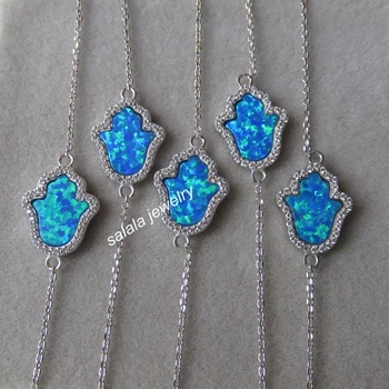 10pcs/lot OP05 Dark Blue Hamsa Bracelet 925 Sterling Silver Adjustable Synthetic Hamsa Opal Bracelet with AAA CZ Cubic Zirconia
10pcs/lot OP05 Dark Blue Hamsa Bracelet 925 Sterling Silver Adjustable Synthetic Hamsa Opal Bracelet with AAA CZ Cubic Zirconia