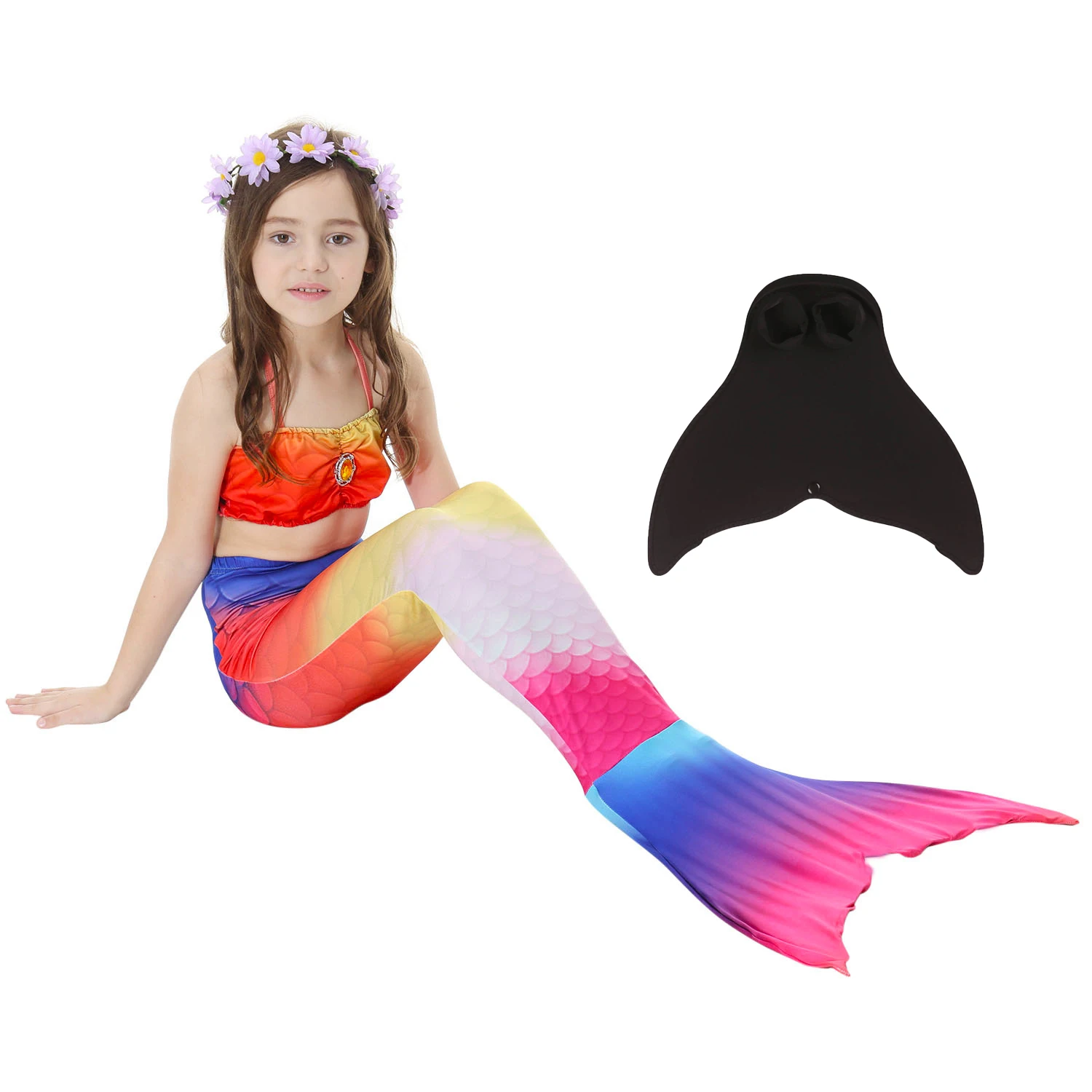 HOT Kids Girls Little Mermaid Party Tails with Fin Swimsuit Bikini Bathing Suit Dress for Girls with/no Flipper Monofin for Swim
HOT Kids Girls Little Mermaid Party Tails with Fin Swimsuit Bikini Bathing Suit Dress for Girls with/no Flipper Monofin for Swim