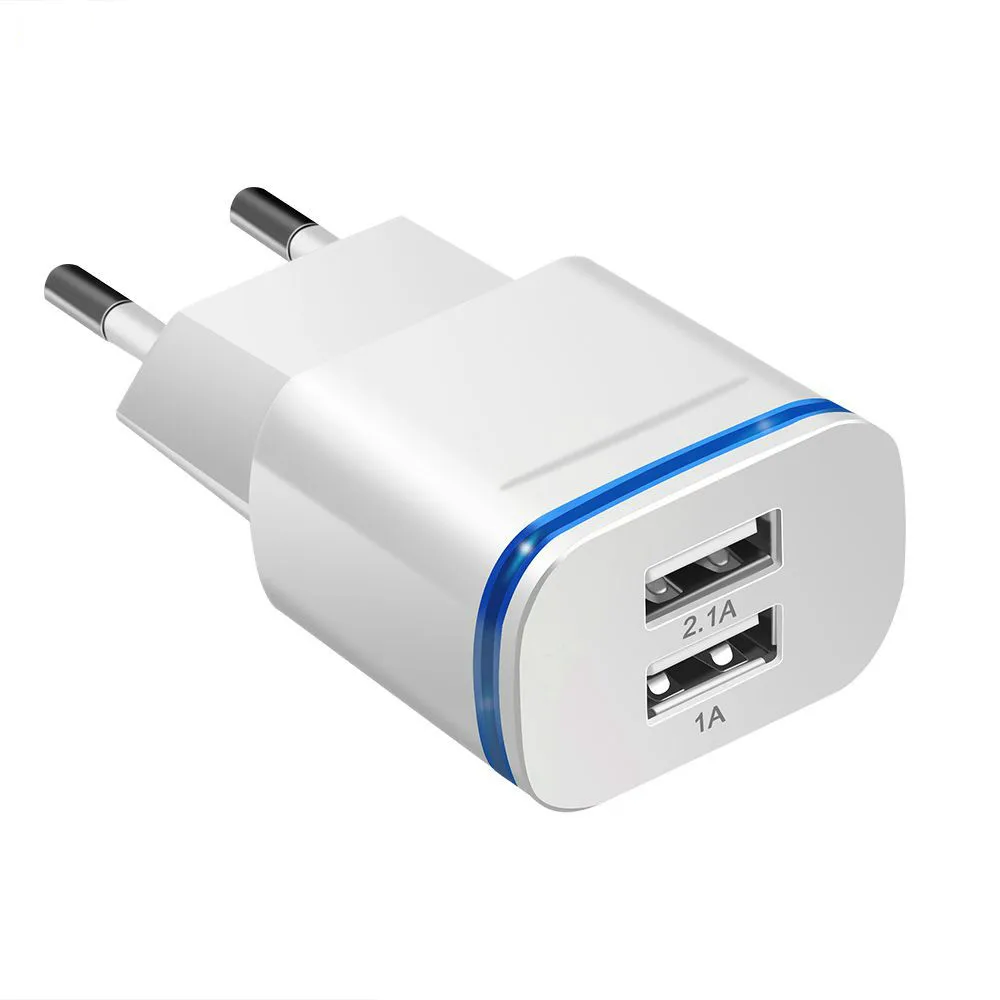 2 Ports LED Light USB Charger Travel Wall Adapter Mobile Phone Charging For iphone Samsung Xiaomi HTC Tablet EU US Plug Chargers
2 Ports LED Light USB Charger Travel Wall Adapter Mobile Phone Charging For iphone Samsung Xiaomi HTC Tablet EU US Plug Chargers
